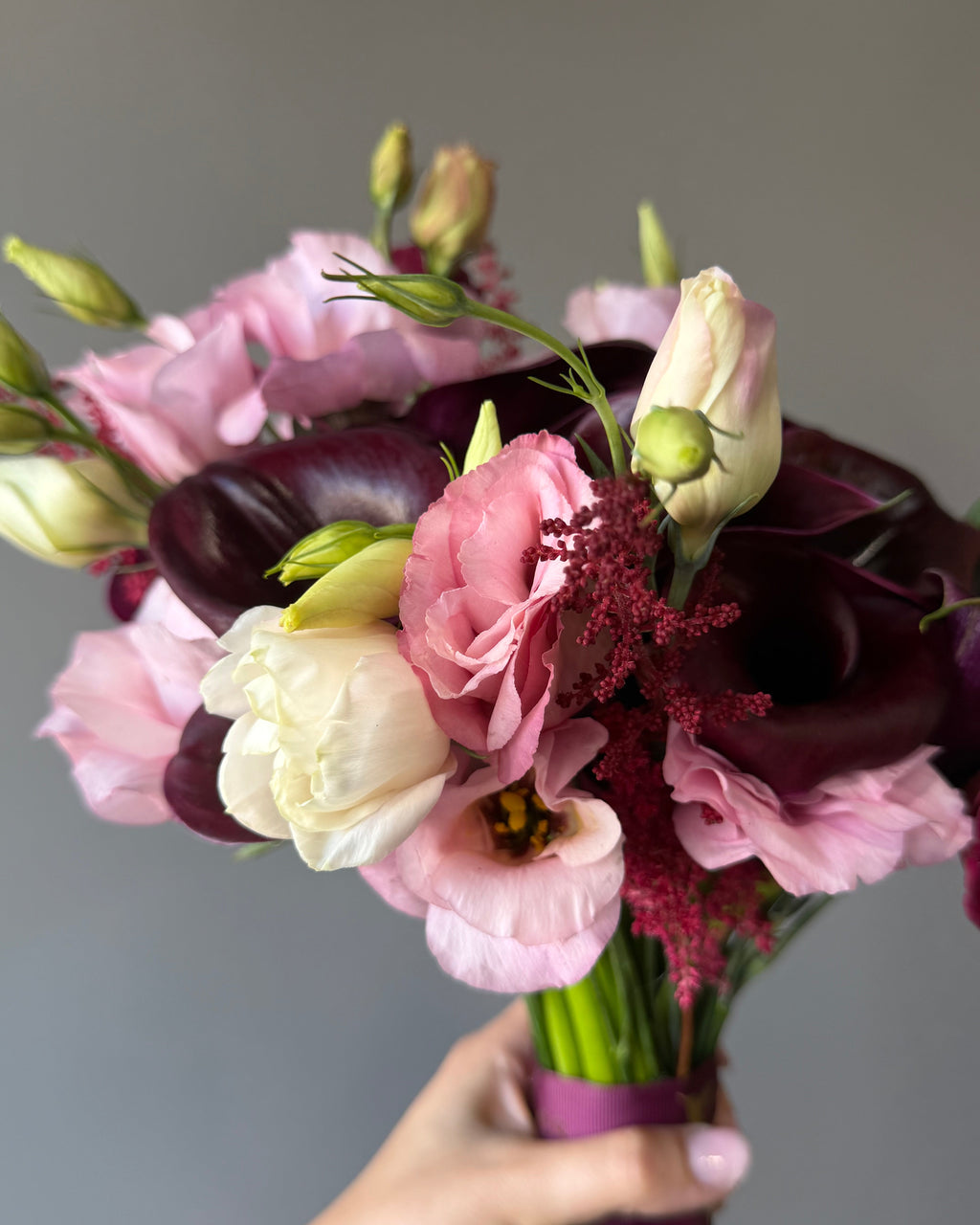 Burgundy & Blush Bridal Bouquet