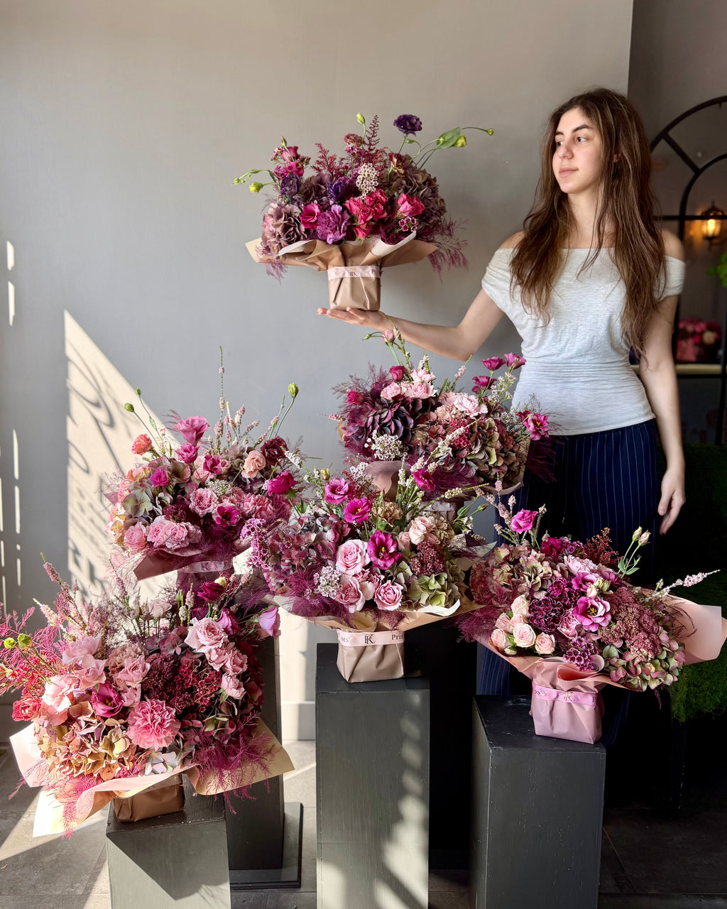 Luxury Pink & Purple Flower Bouquet
