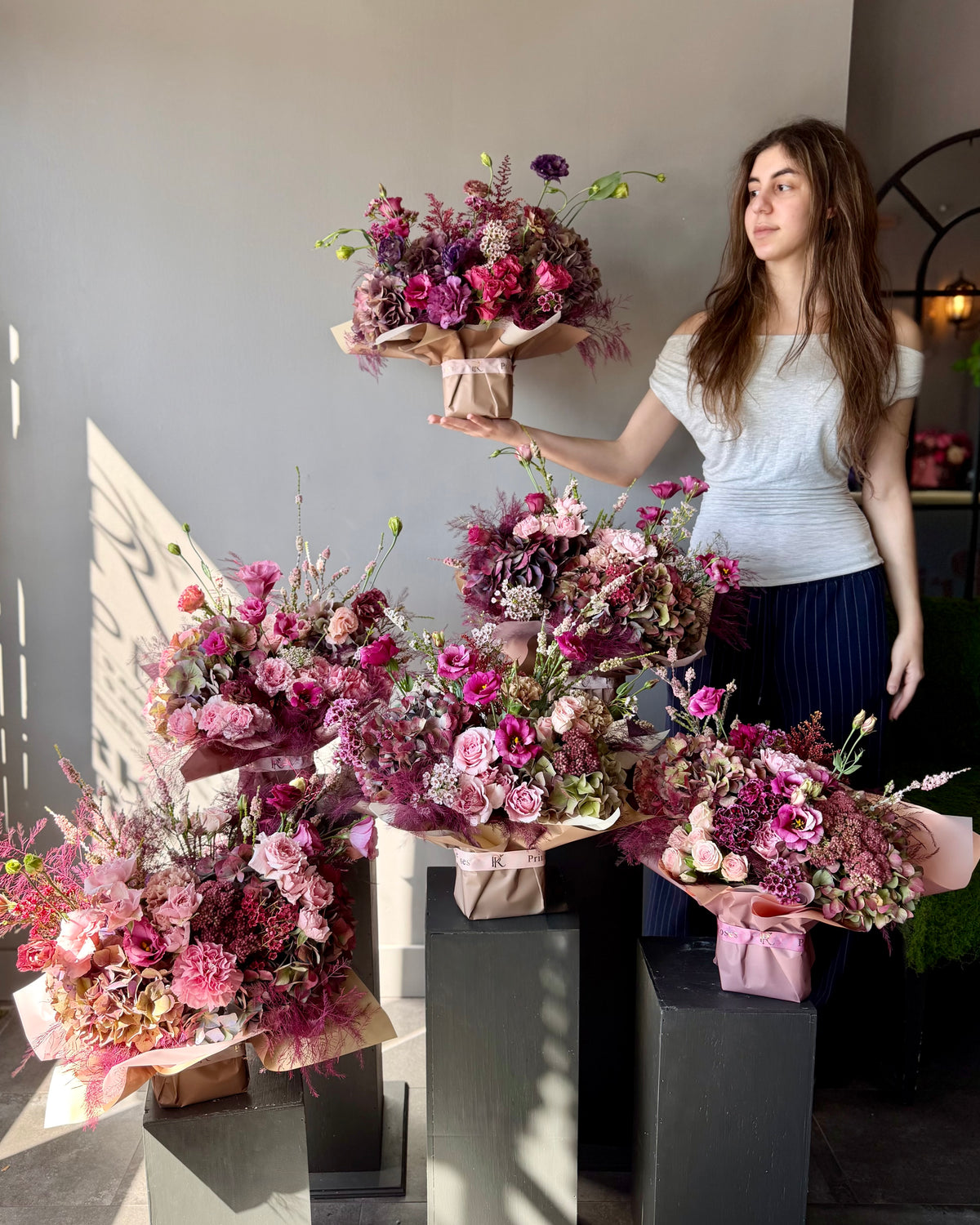 Luxury Pink & Purple Flower Bouquet