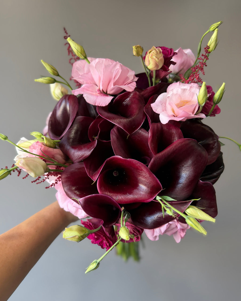 Burgundy & Blush Bridal Bouquet