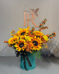 Golden Harvest Sunflower Arrangement