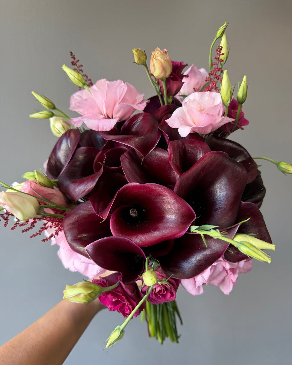 Burgundy & Blush Bridal Bouquet