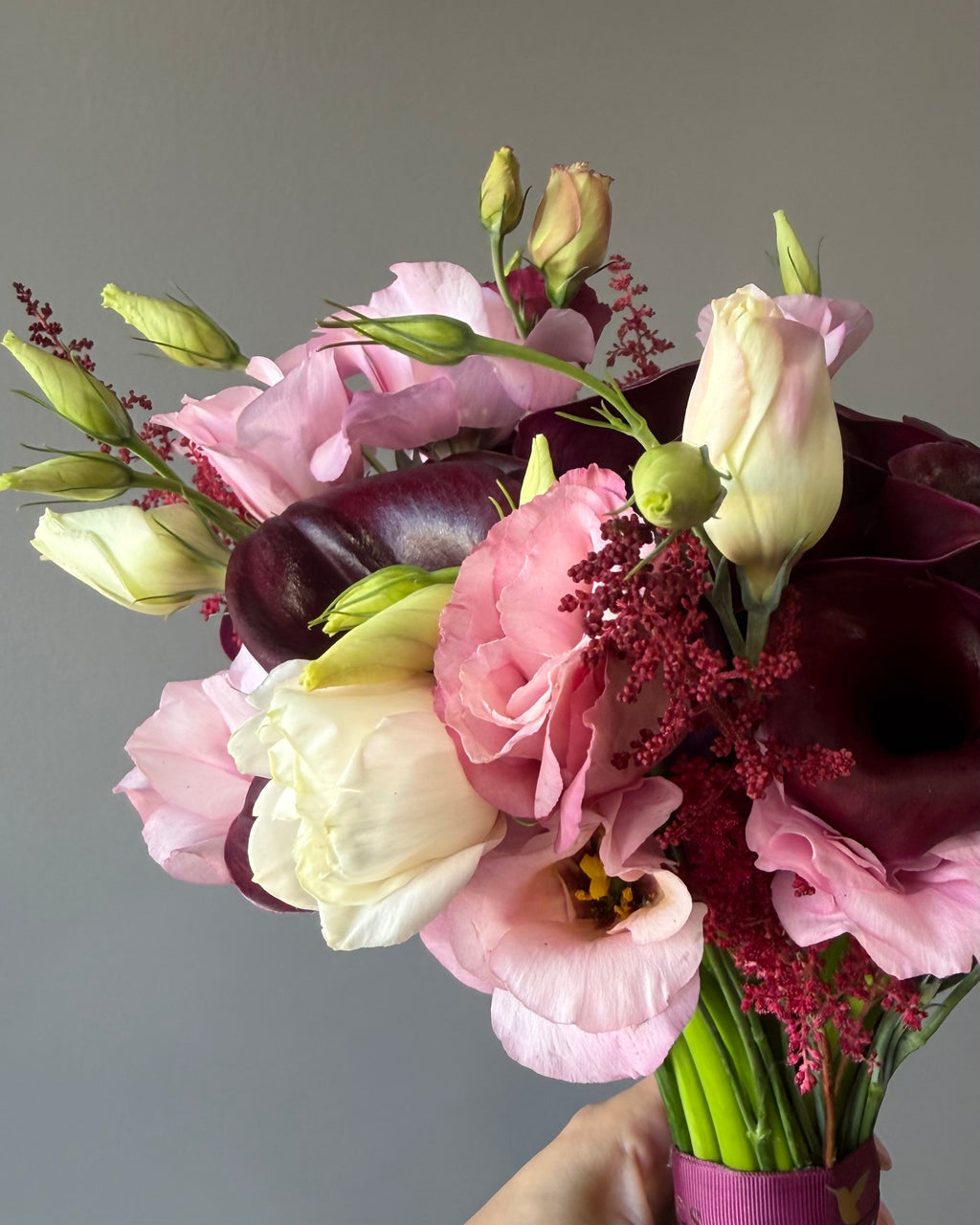 Burgundy & Blush Bridal Bouquet