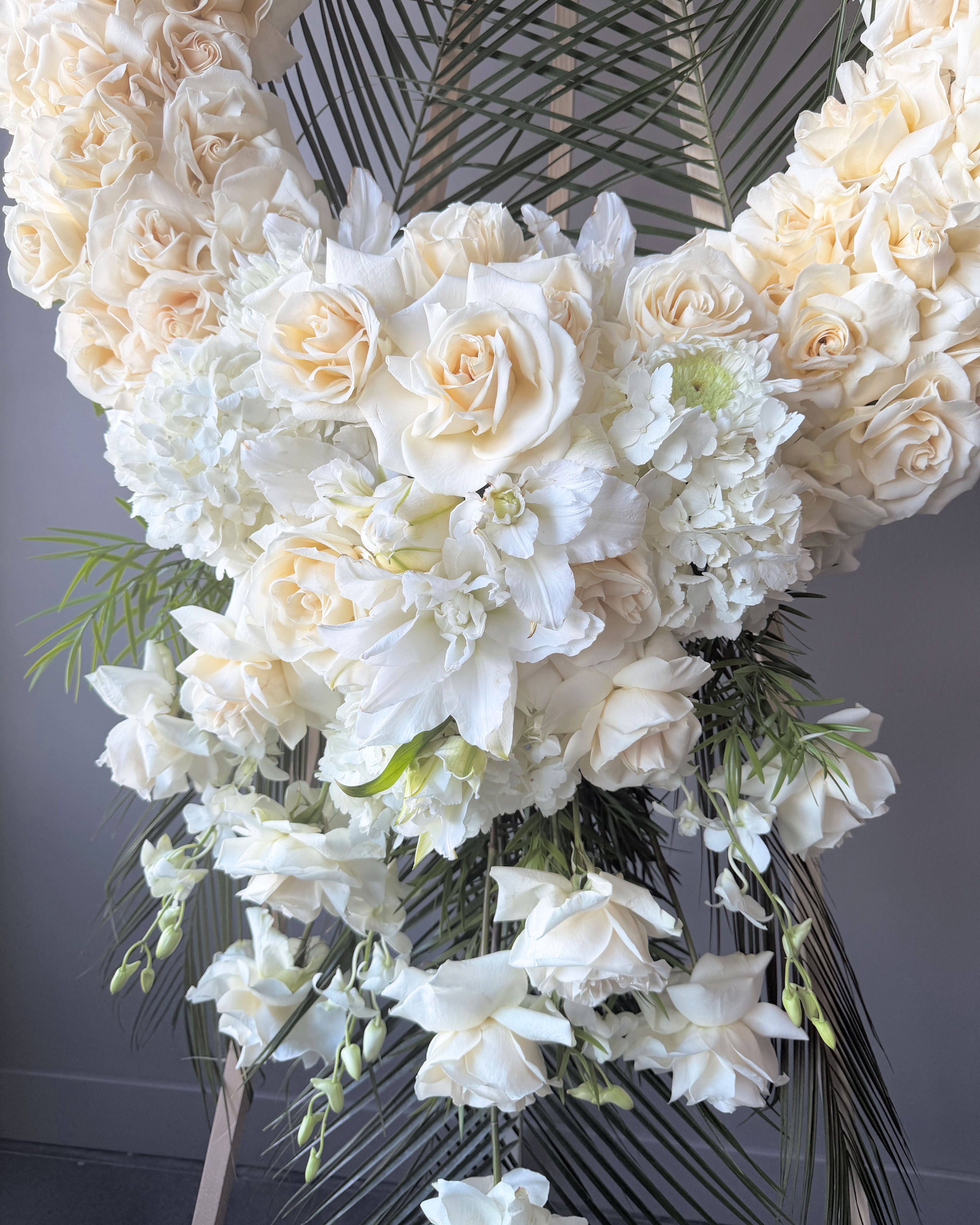 Eternal Ivory Rose Wreath