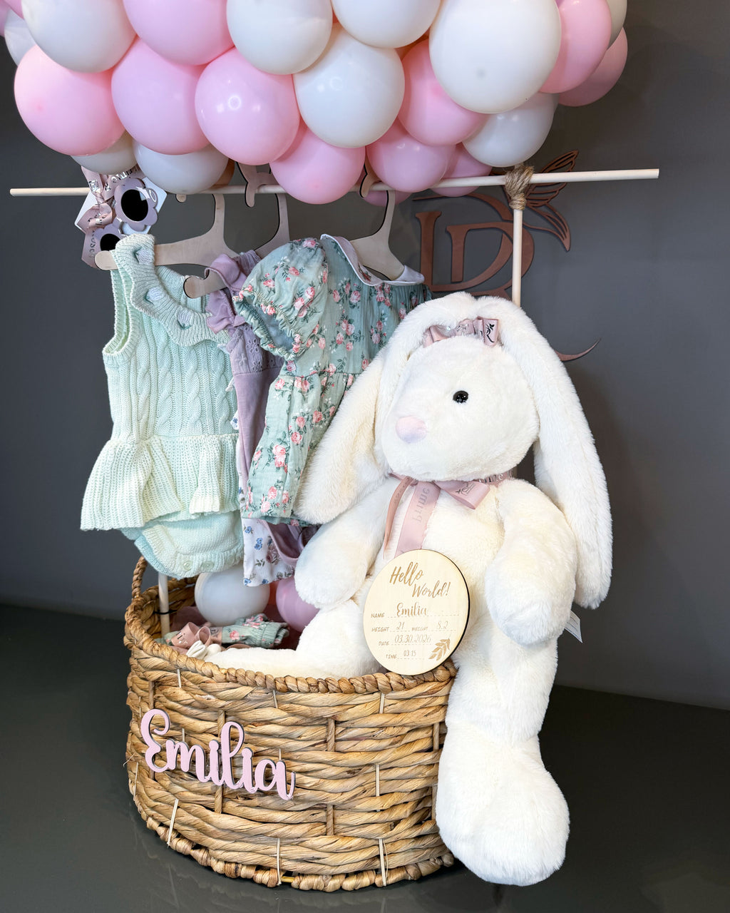 Baby Cloud Keepsake Basket