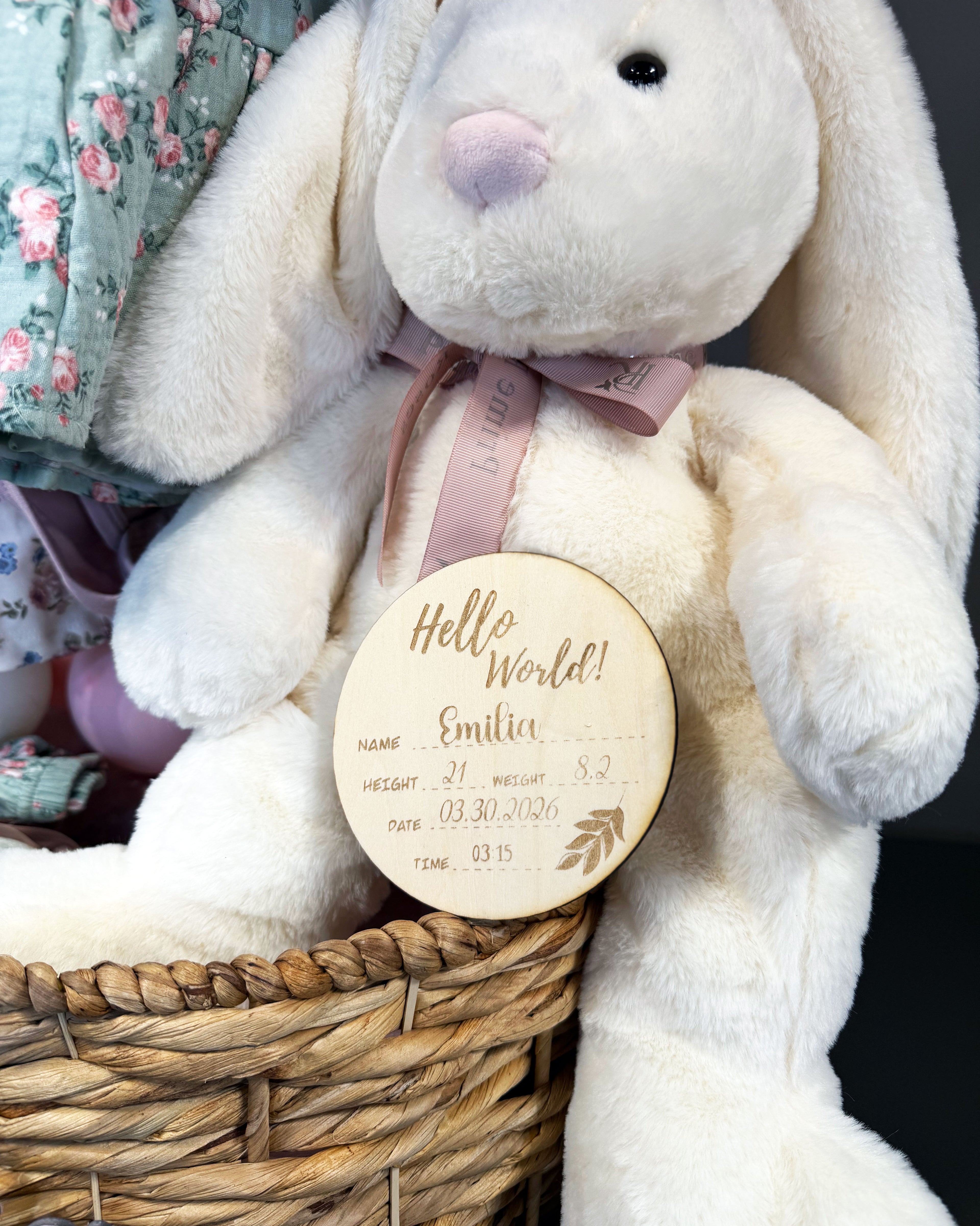 Baby Cloud Keepsake Basket