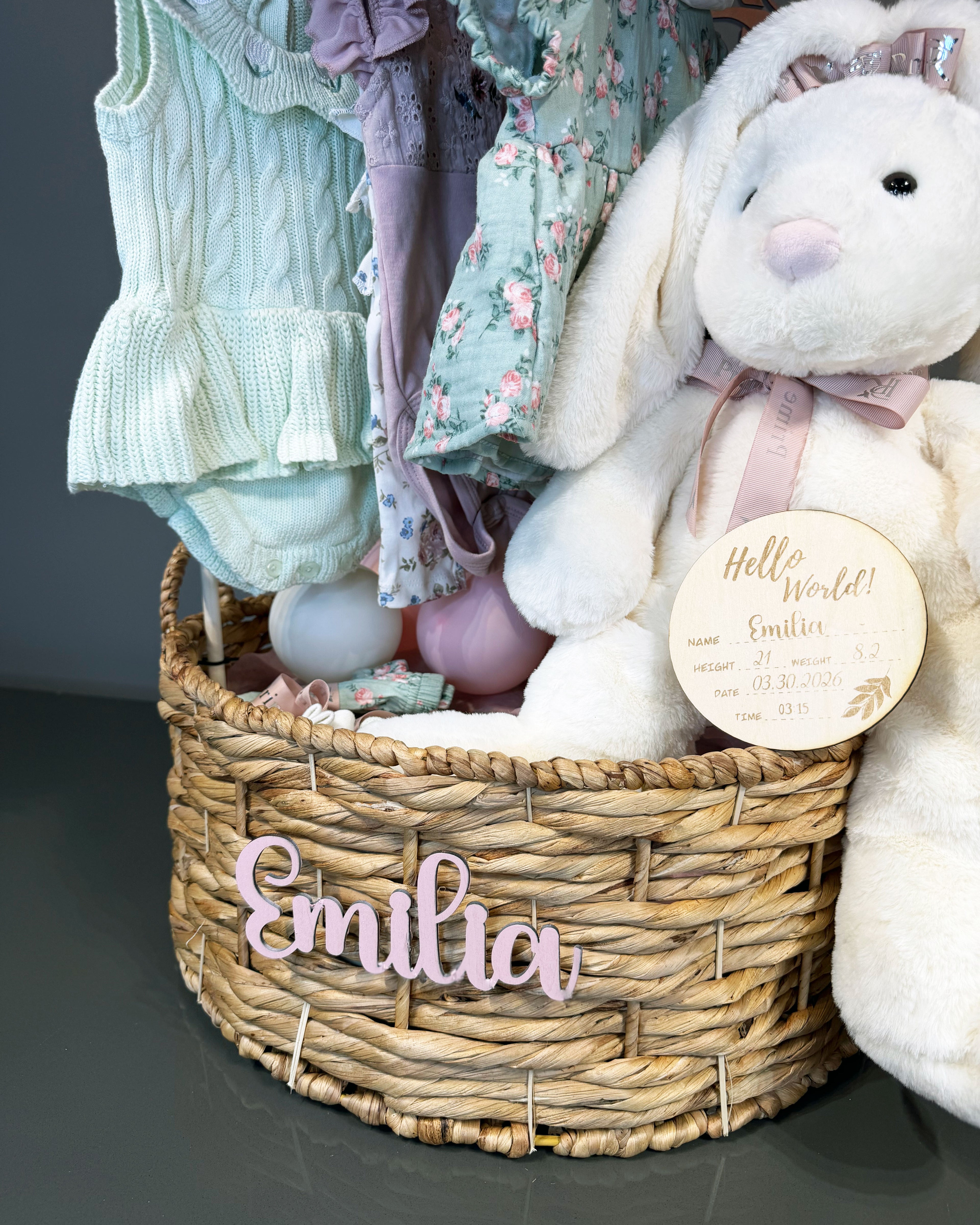 Baby Cloud Keepsake Basket