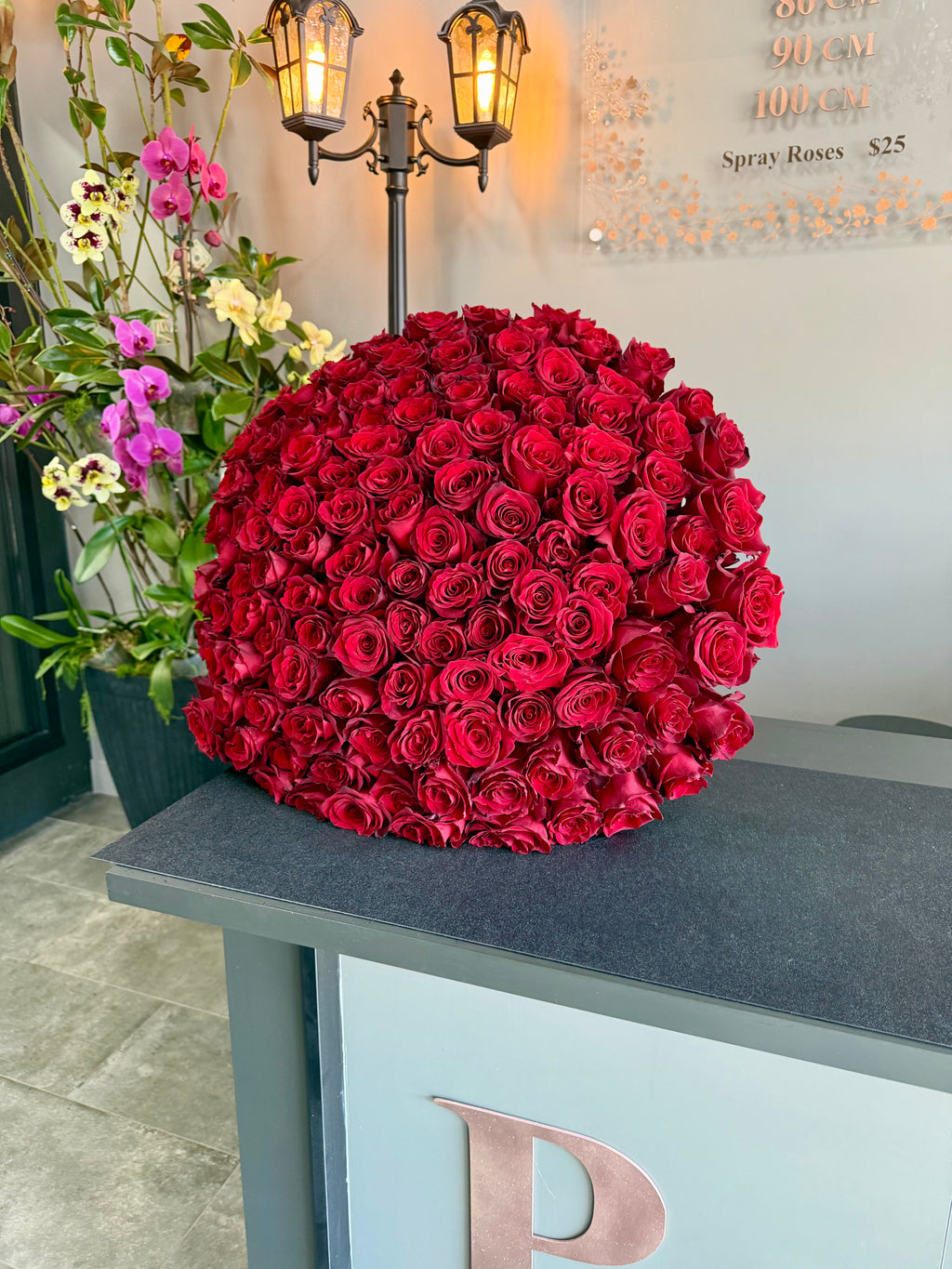 Imperial 125 Red Premium Roses 1 meter