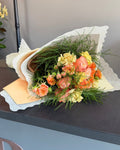 Spring Peach Rose Bouquet