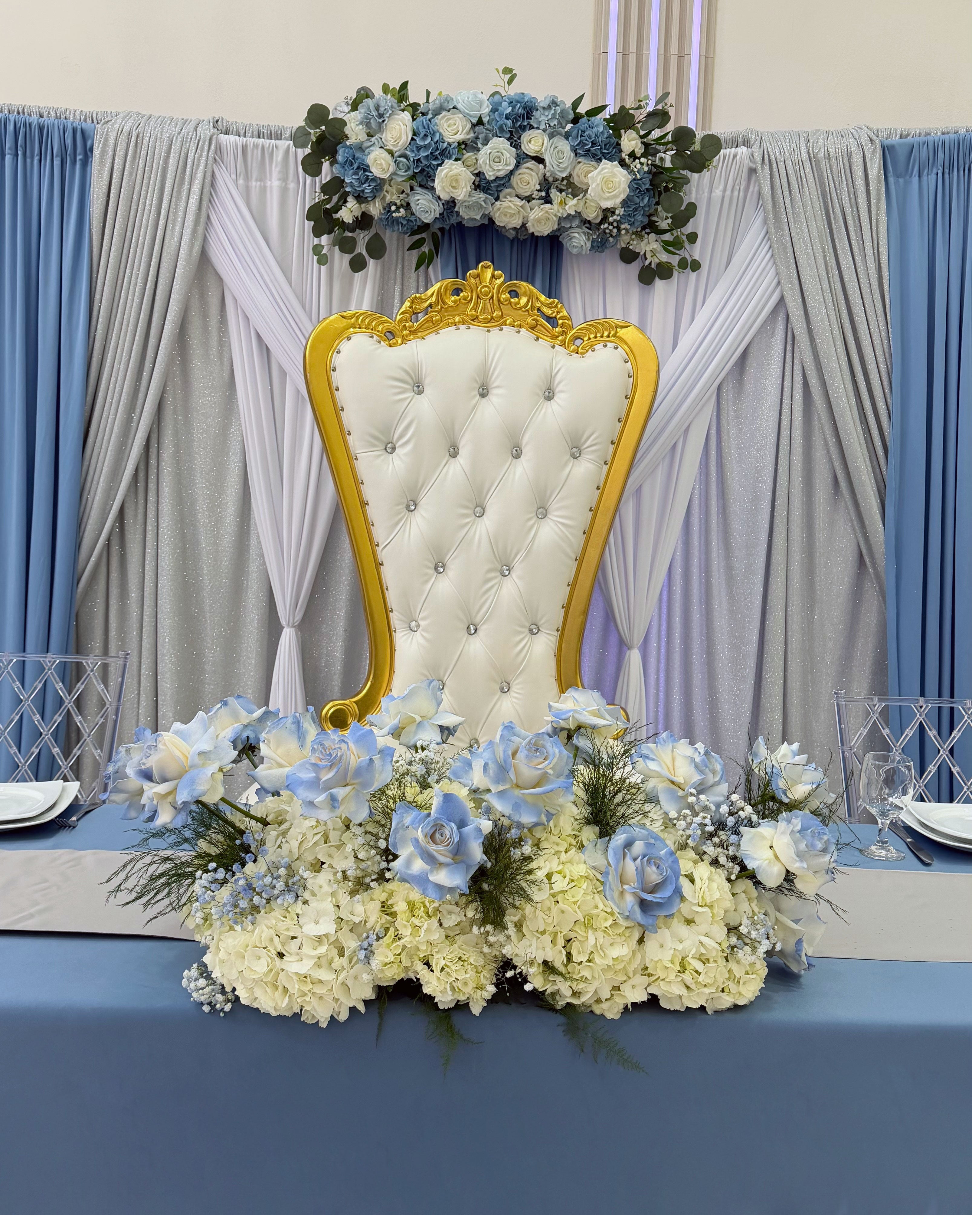 Blue Cloud Centerpieces