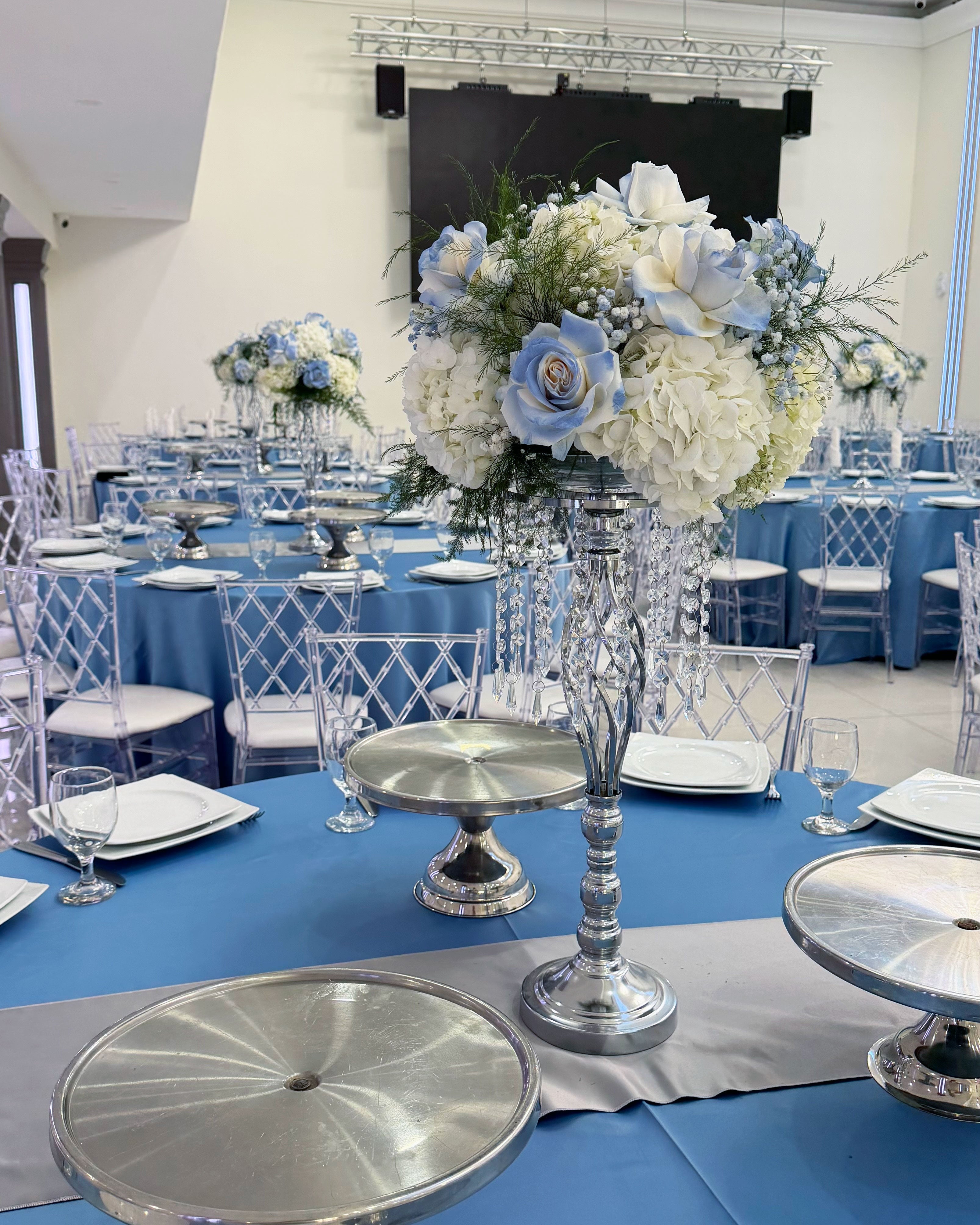Blue Cloud Centerpieces