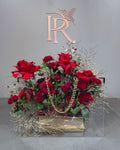 Luxury Red Roses in Acrylic Box