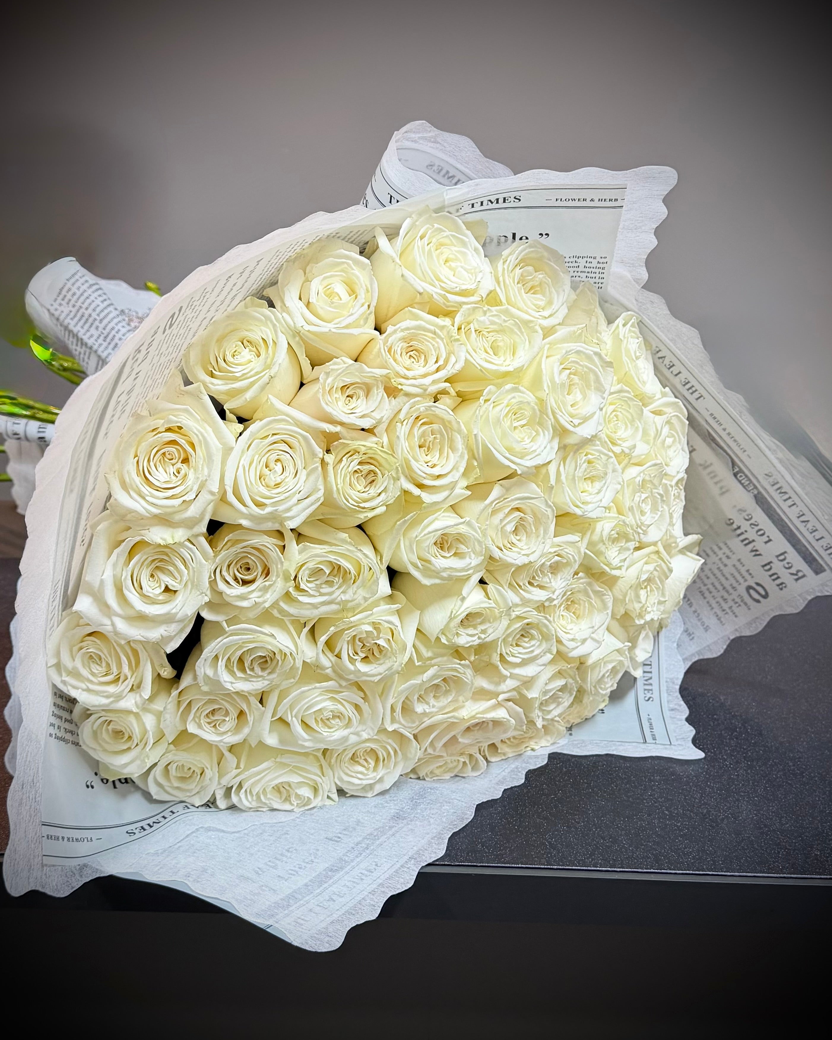 Luxury White Rose Bouquet