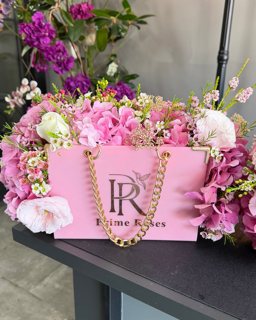 Pink Velvet Handbag