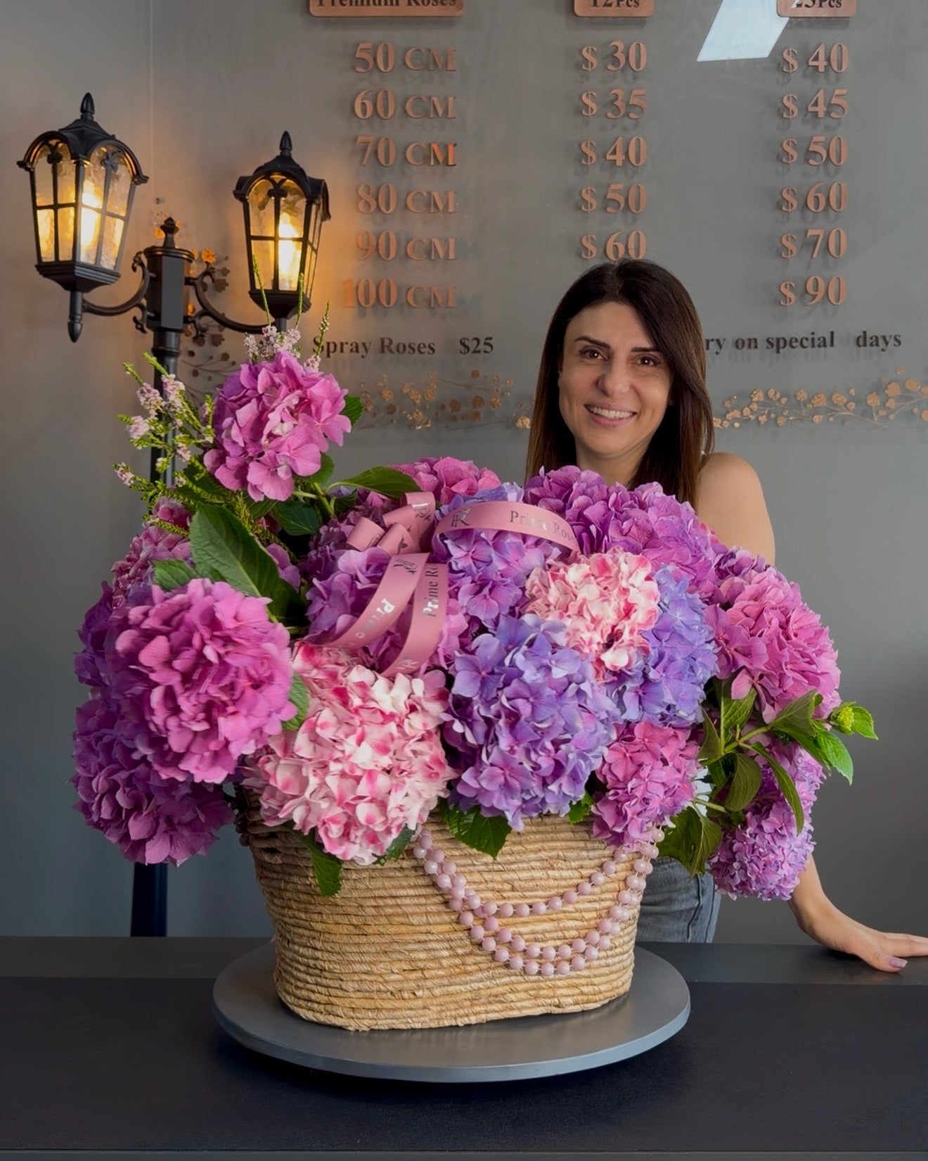 Hydrangea Dreams Luxury Basket