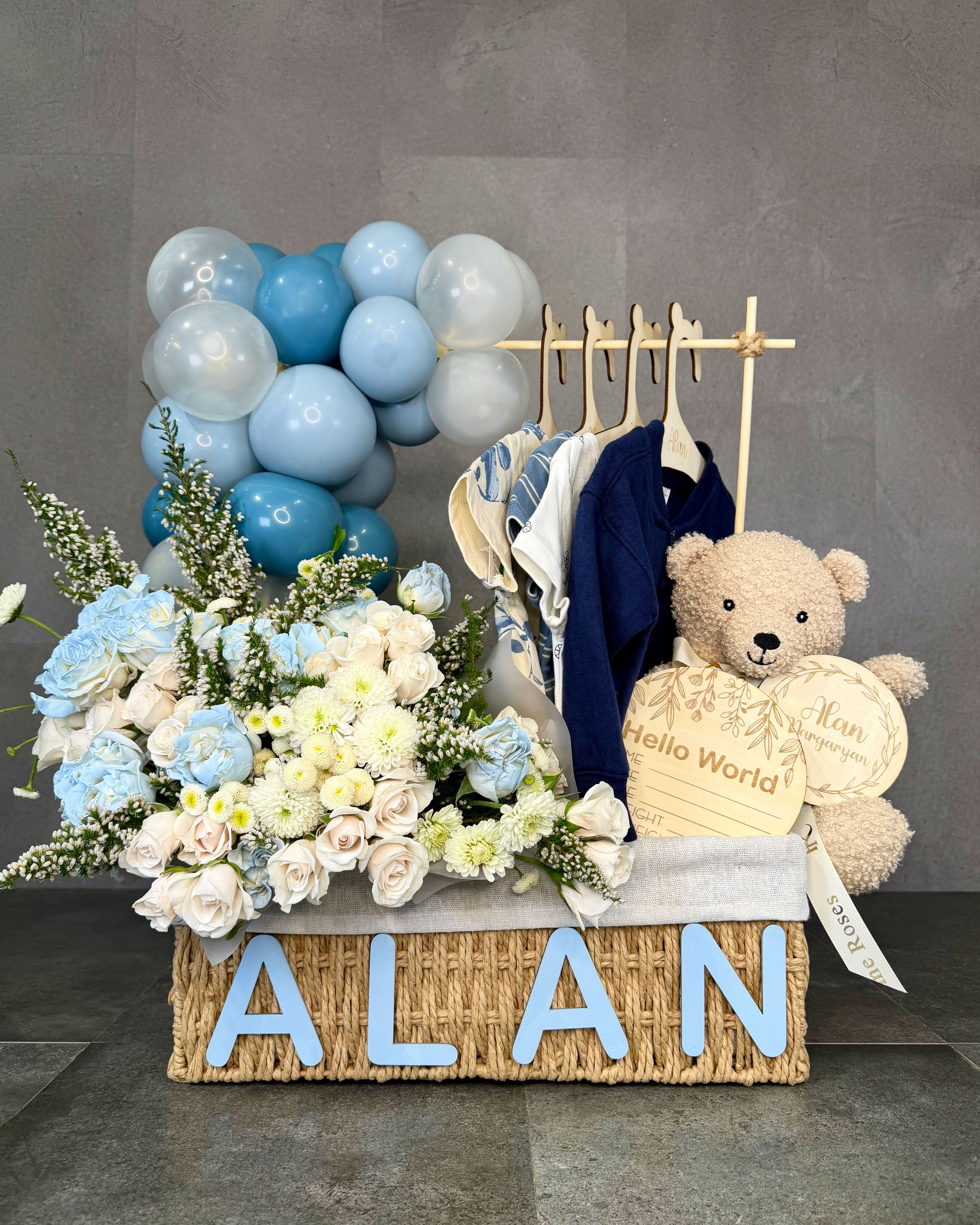 Hello World Custom Baby Gift Box