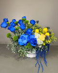 Lemon Kiss Blue Roses