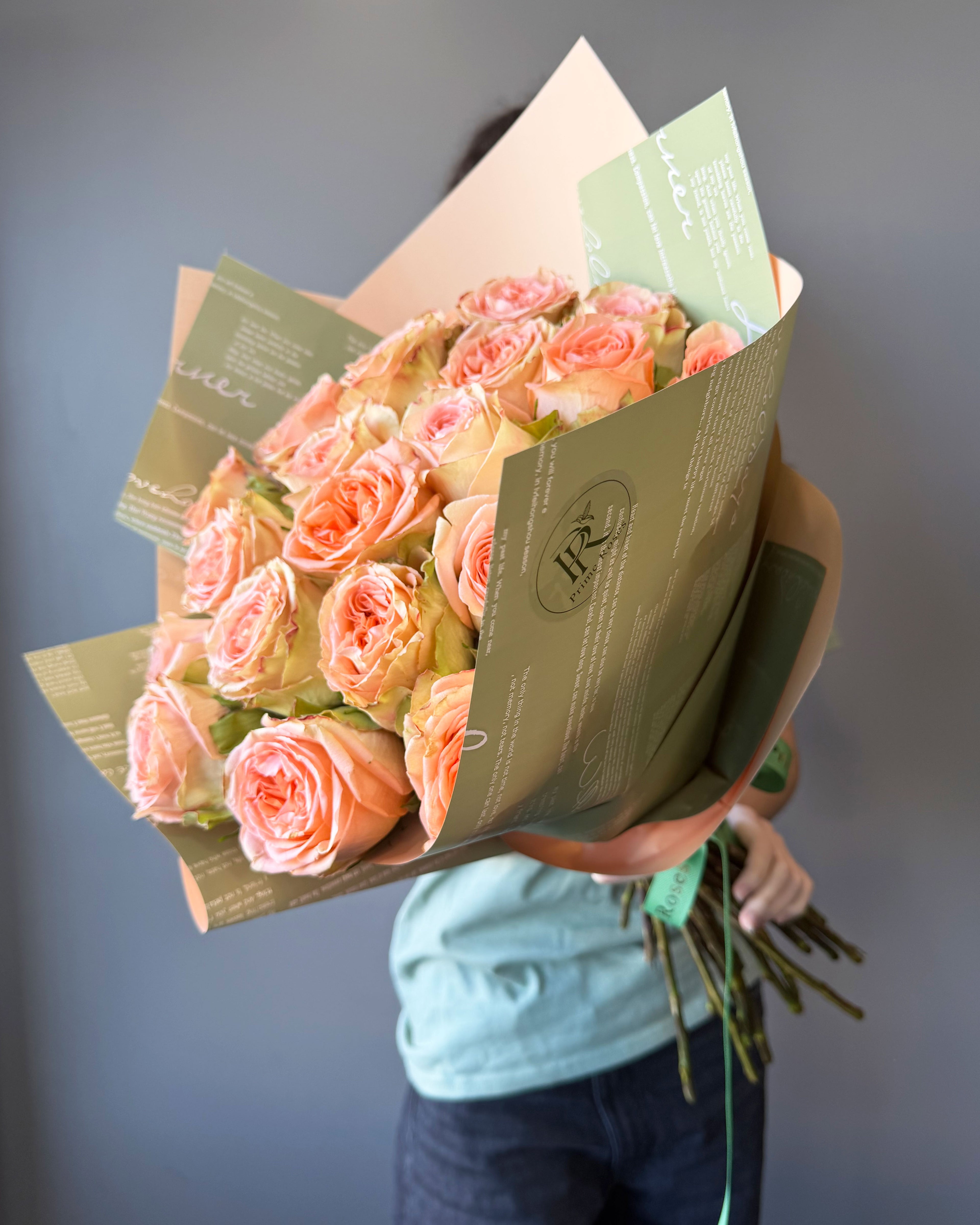 Blush Champagne Garden Roses