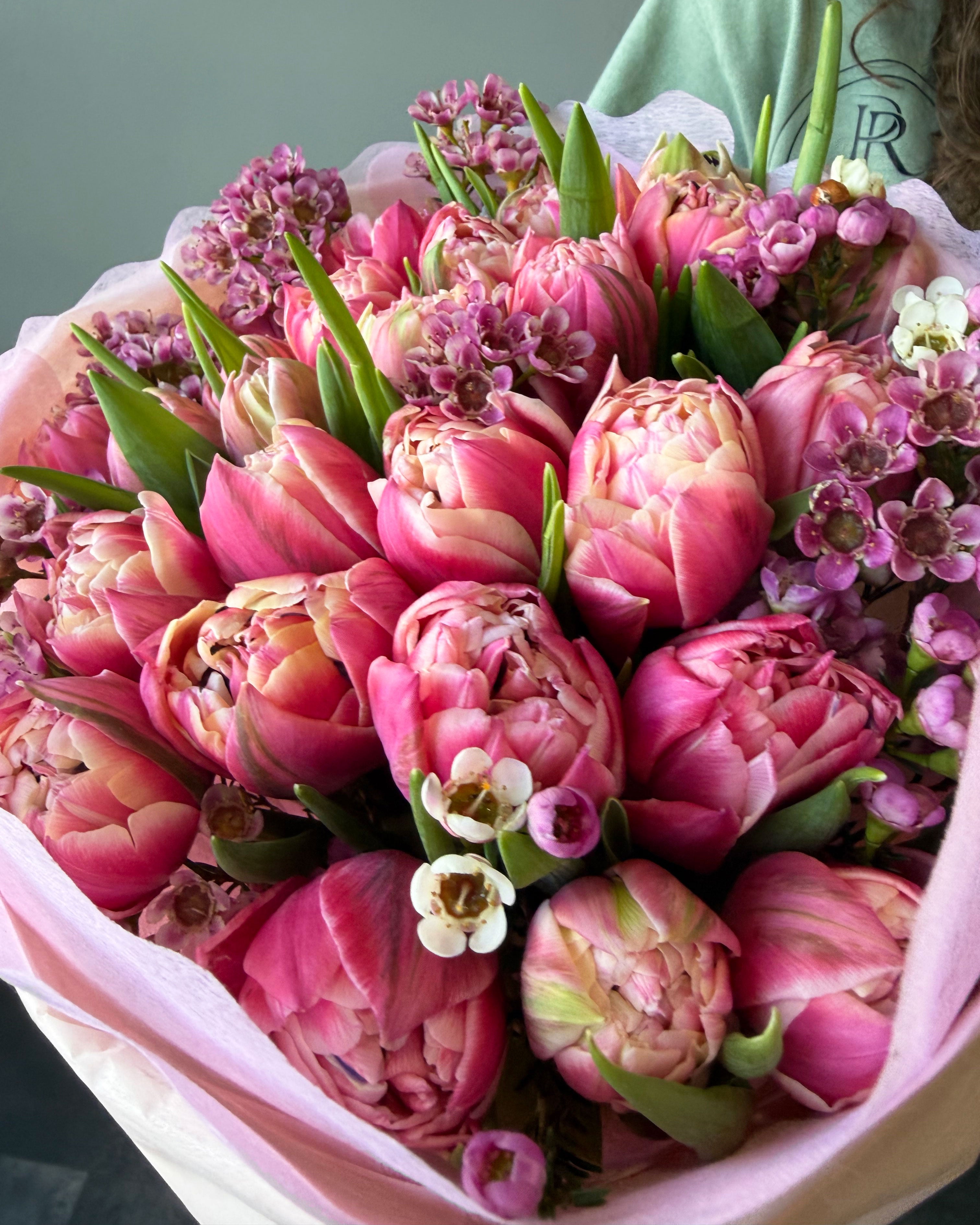 Peony Tulip Kiss Bouquet