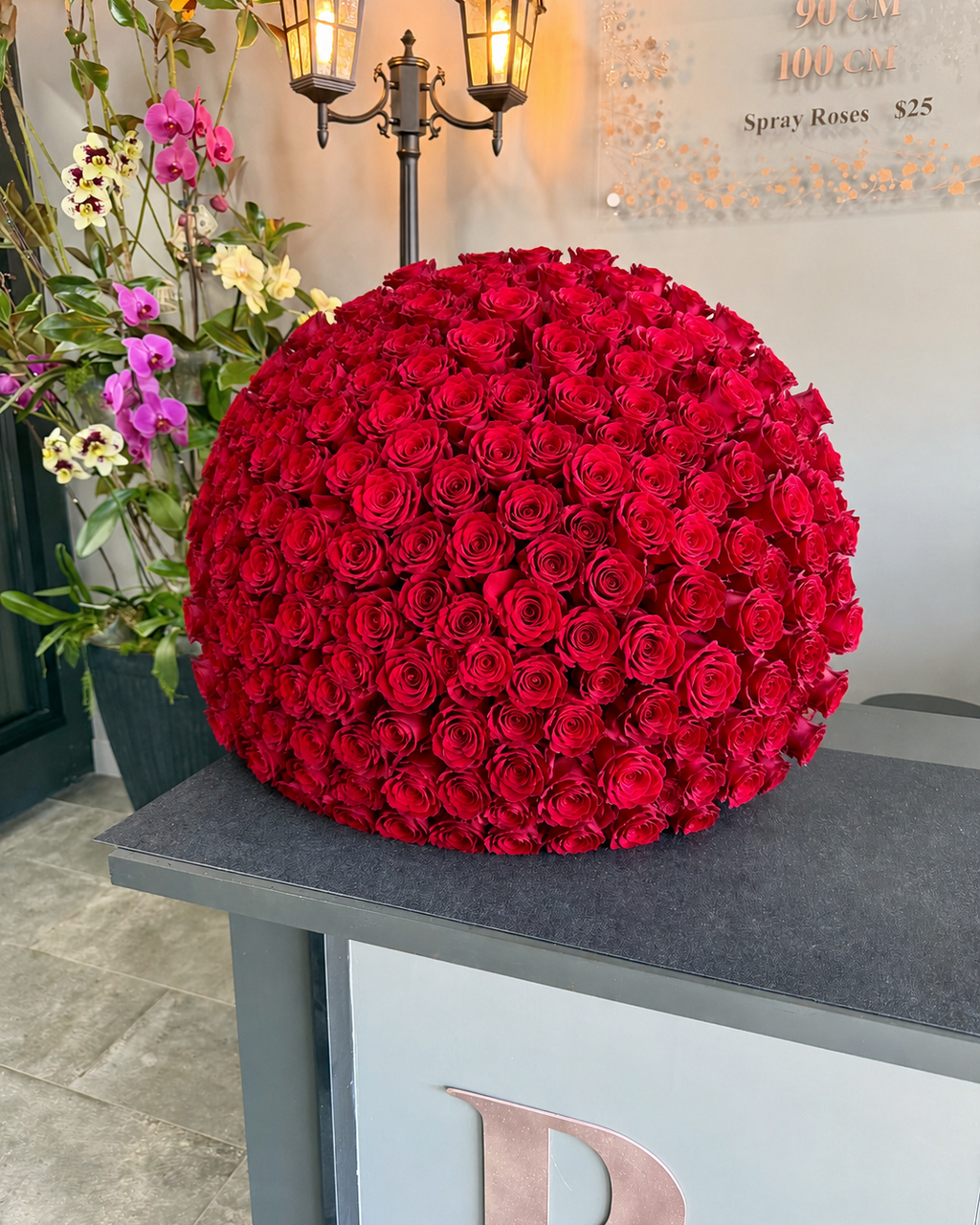 Imperial  Red Premium Roses 1 meter