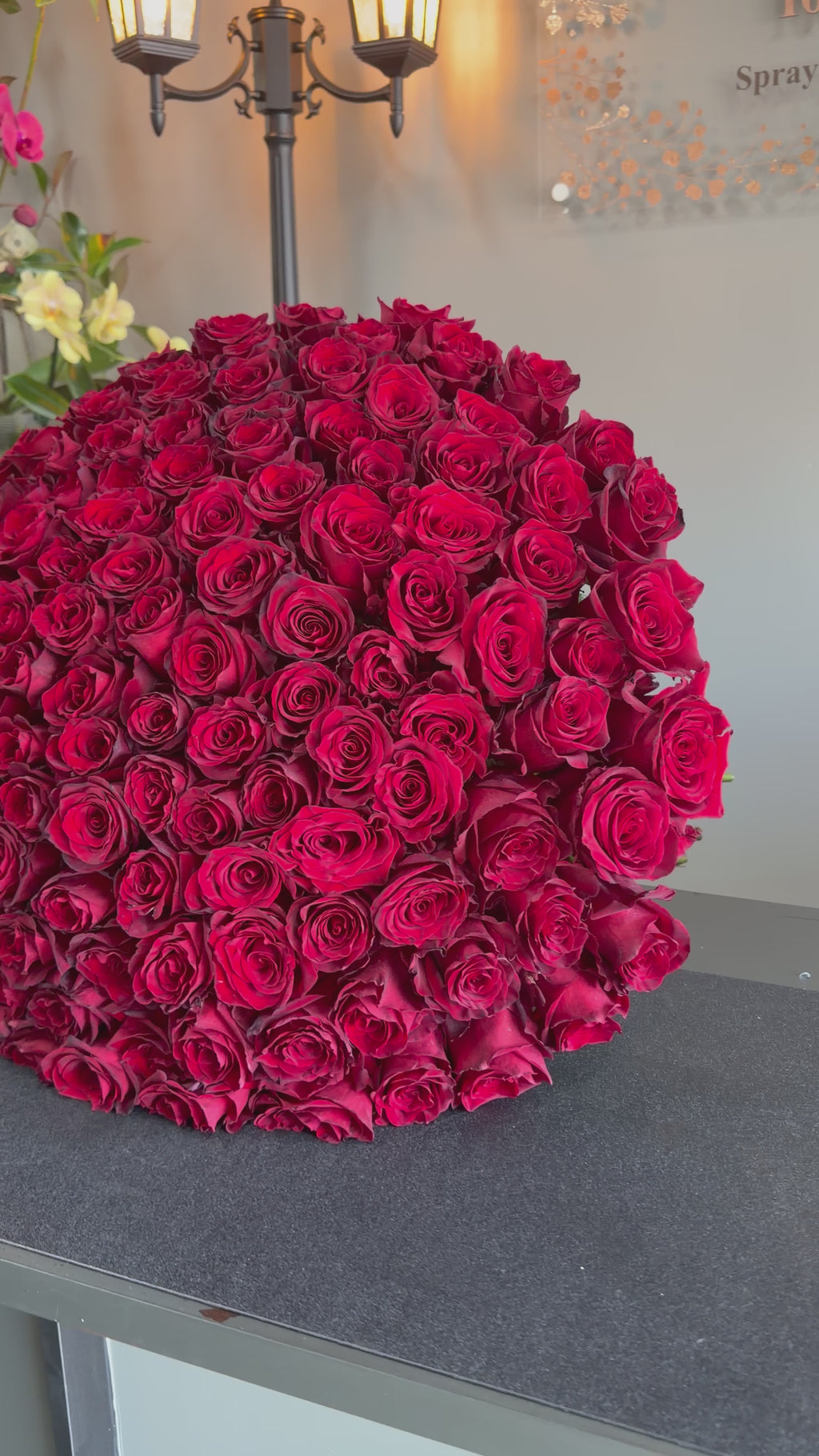Imperial 125 Red Premium Roses 1 meter