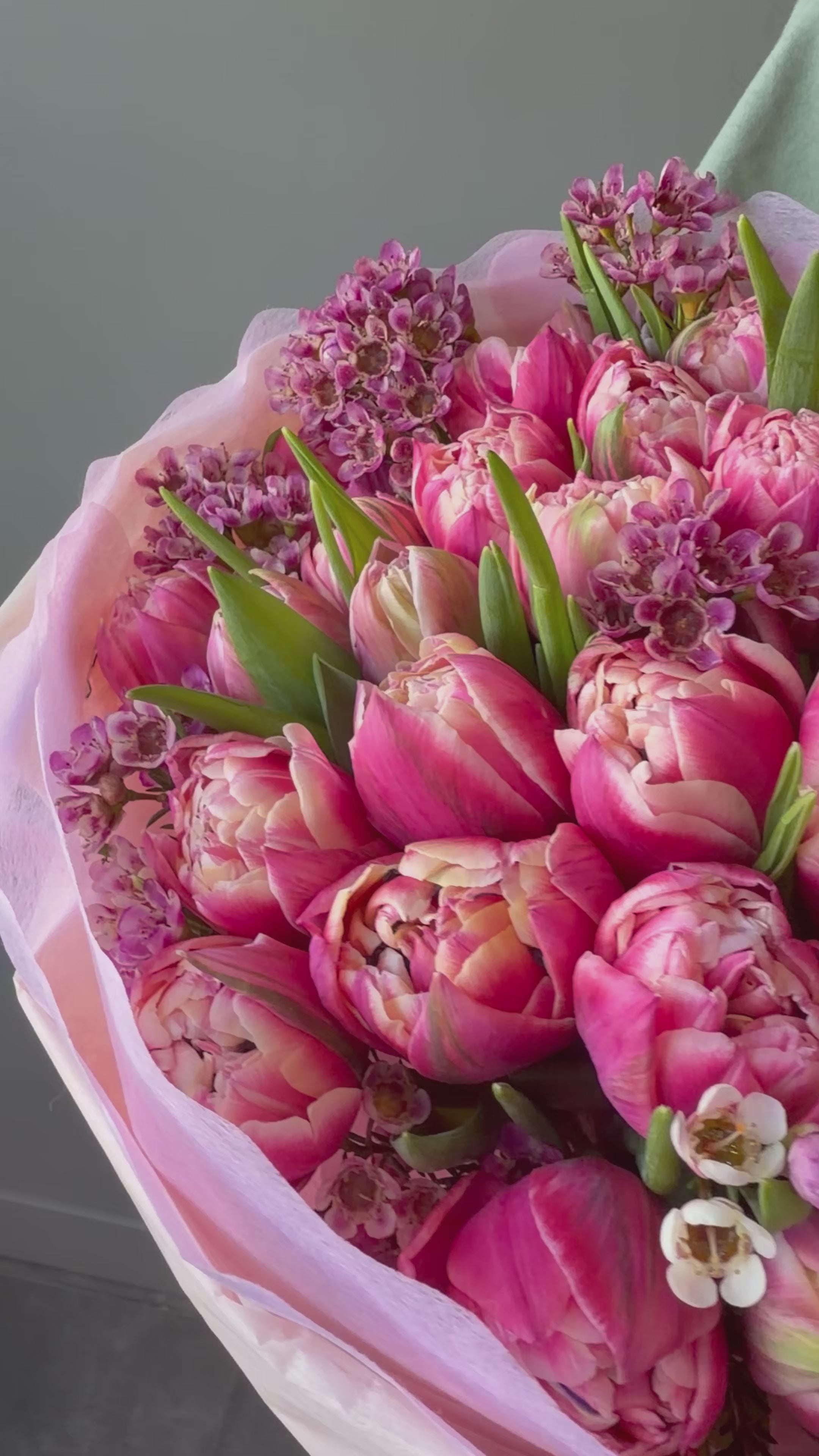 Peony Tulip Kiss Bouquet