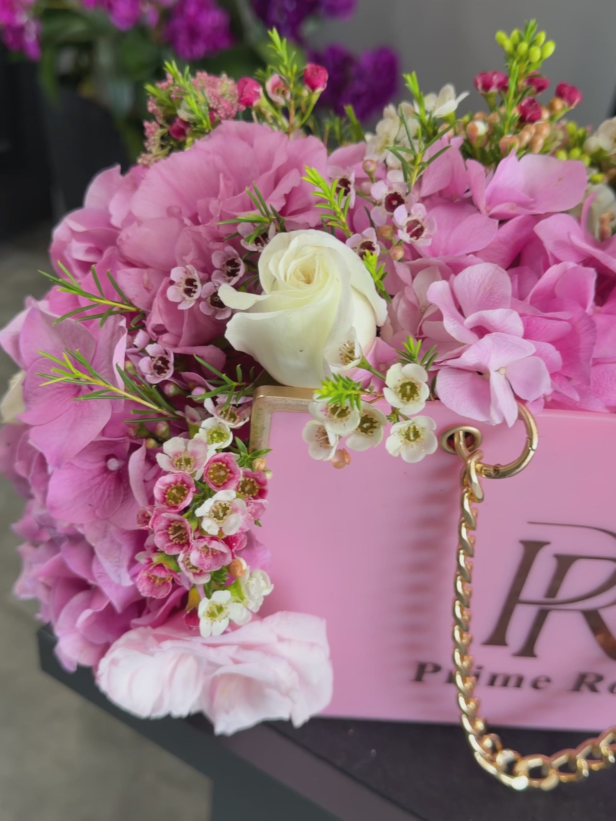 Pink Velvet Handbag