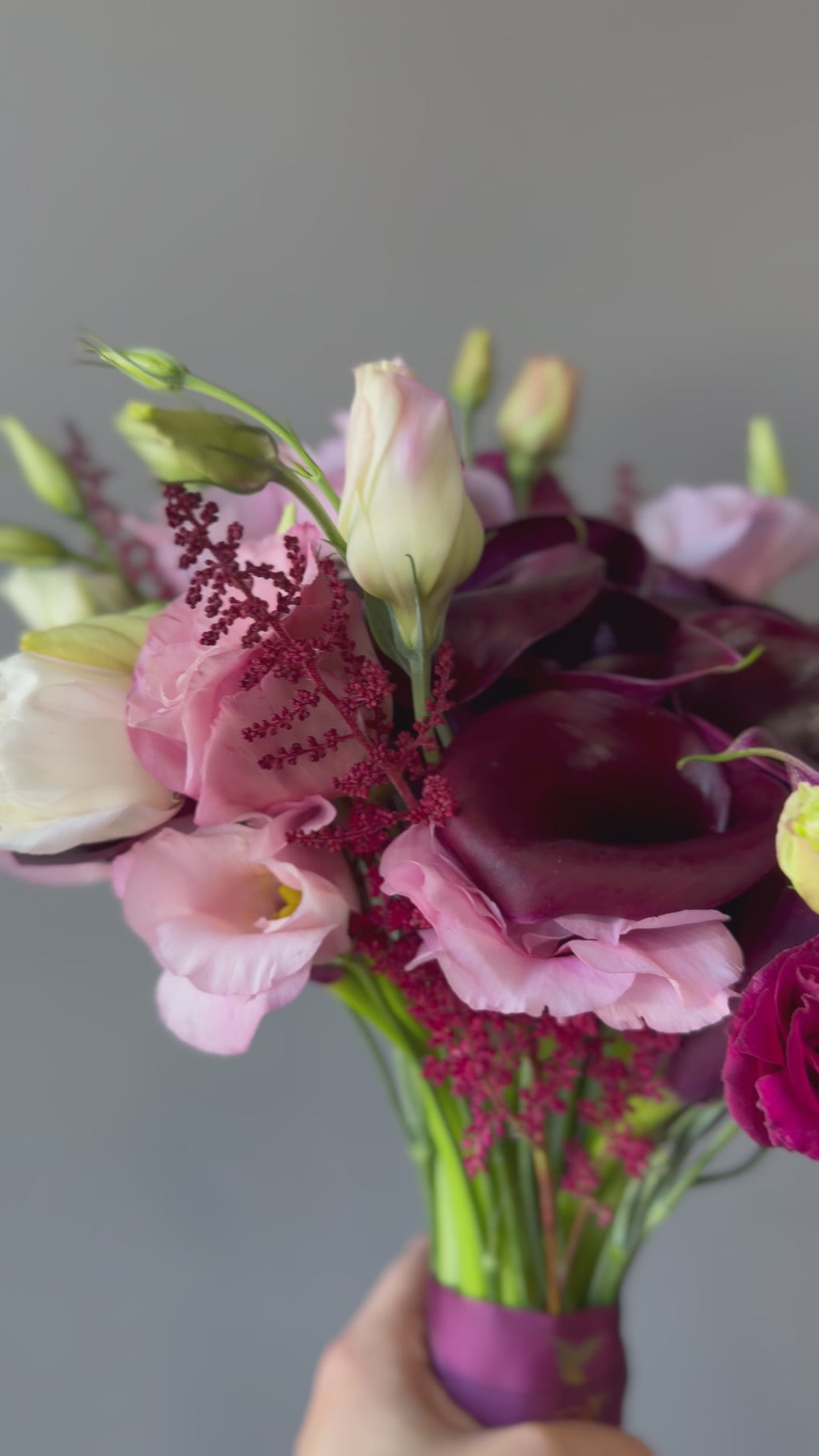 Burgundy & Blush Bridal Bouquet