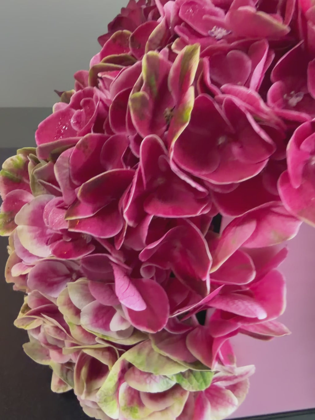 Luxury Pink Hydrangea Handbag