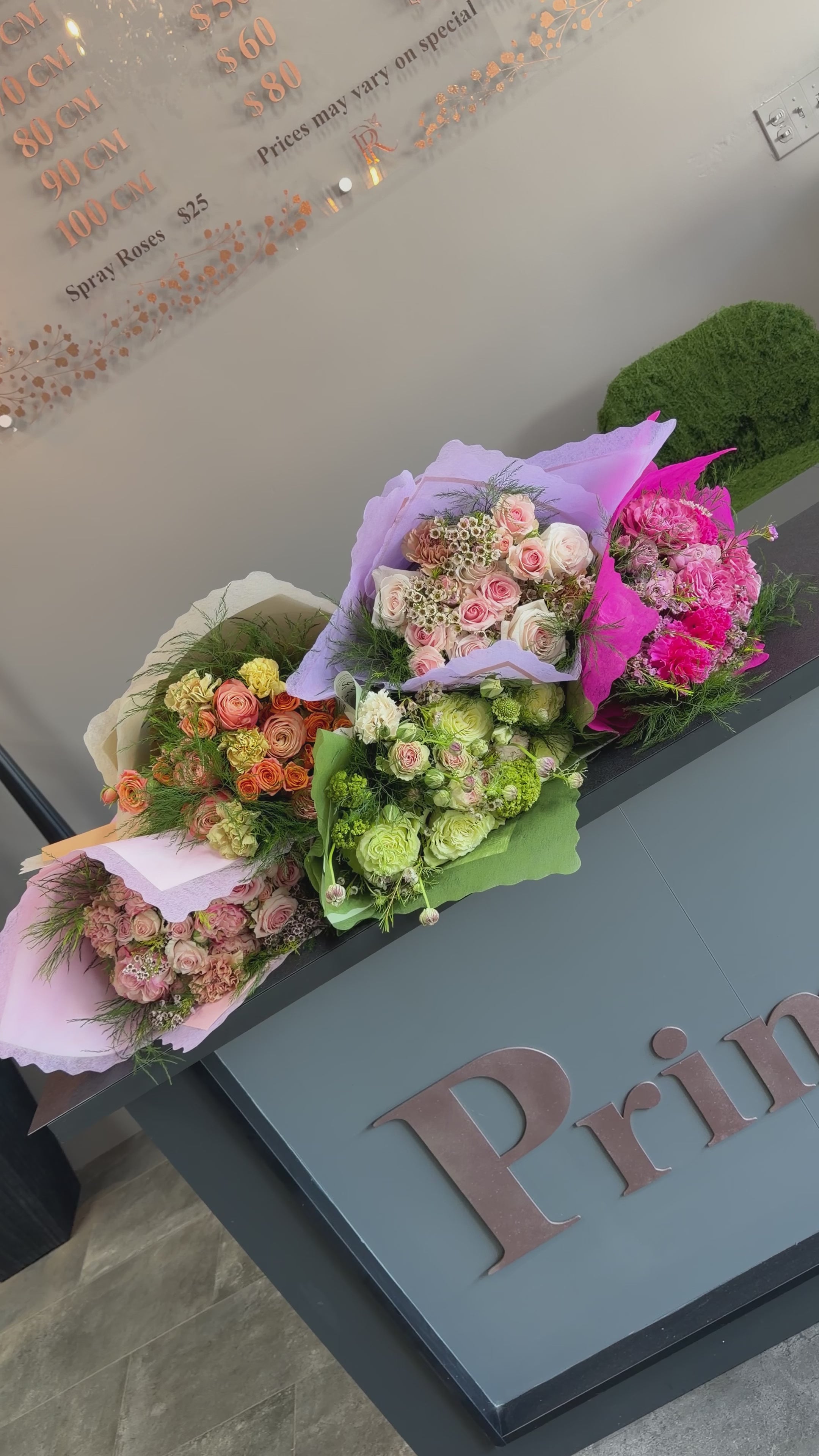 Blush Pink Garden Rose Bouquet