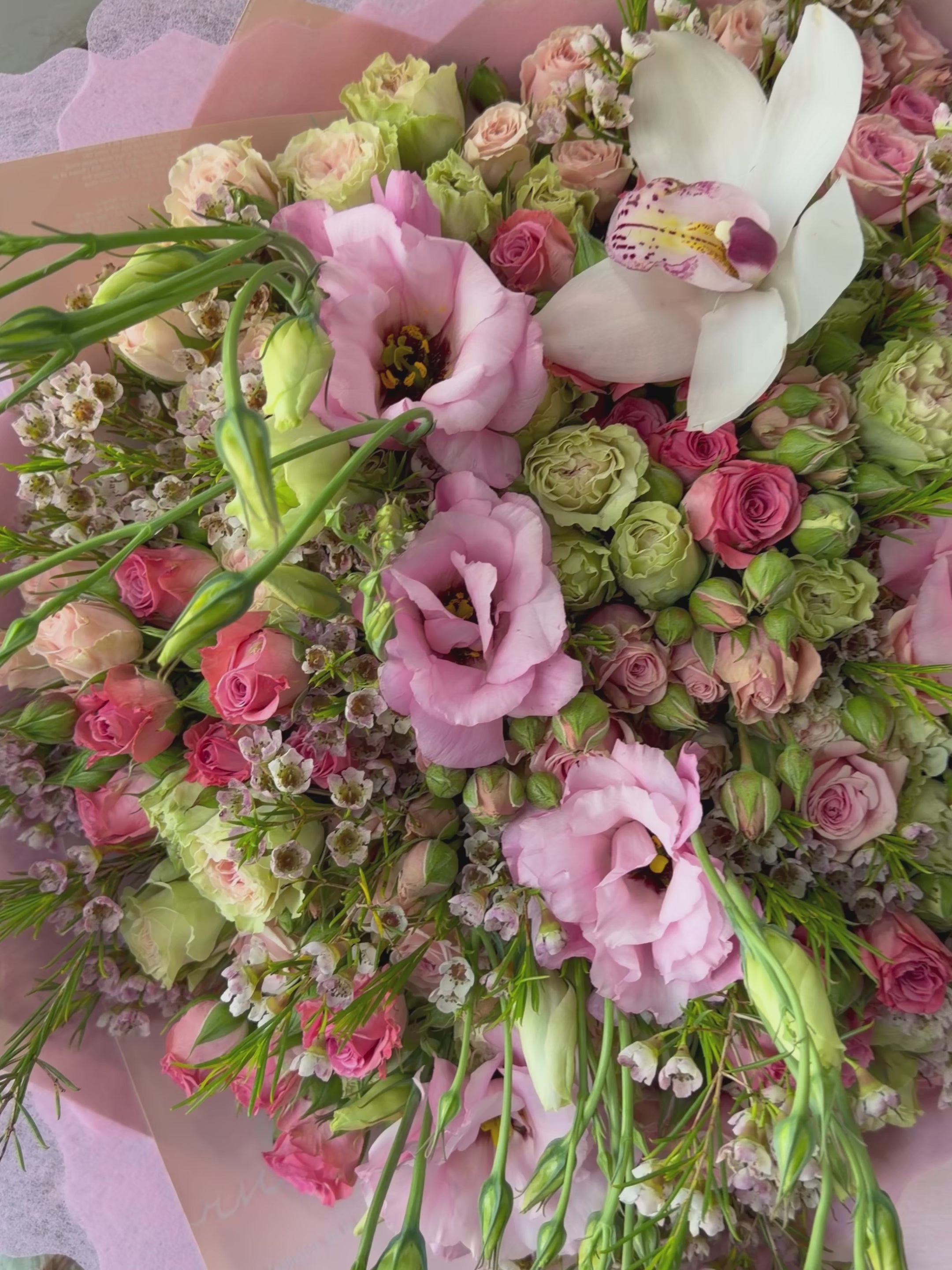 Blush Orchid Garden Bouquet