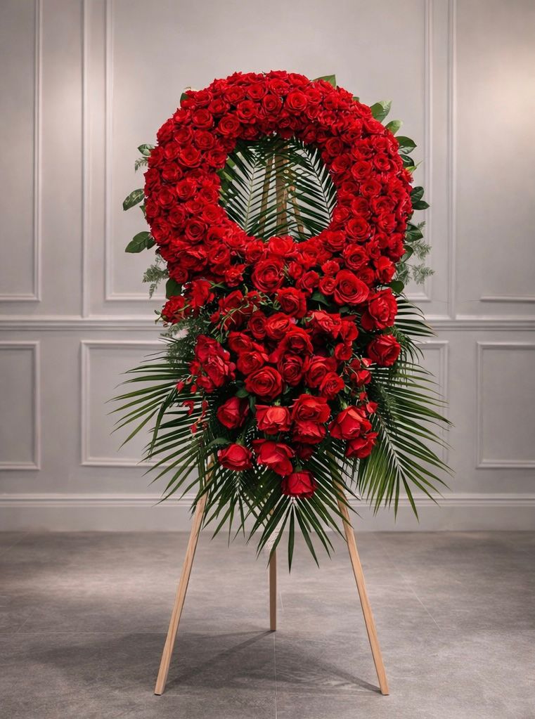 Rose Round Standing Spray